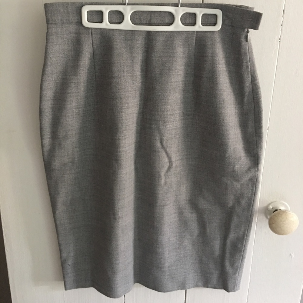 Grey Pencil Skirt